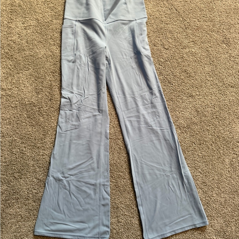 Athleta Soft Light Blue Wide-Leg Pants